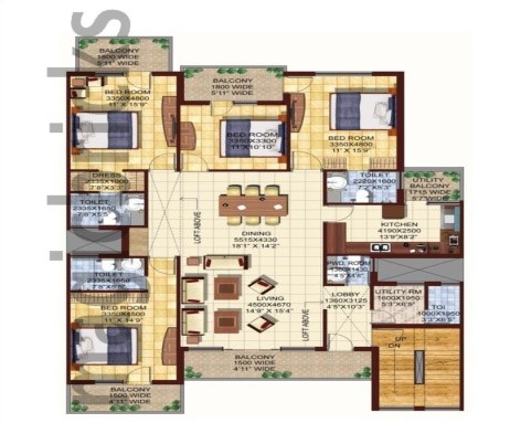 DLF Valley (4BHK+4T (2,250 sq ft) 2250 sq ft)